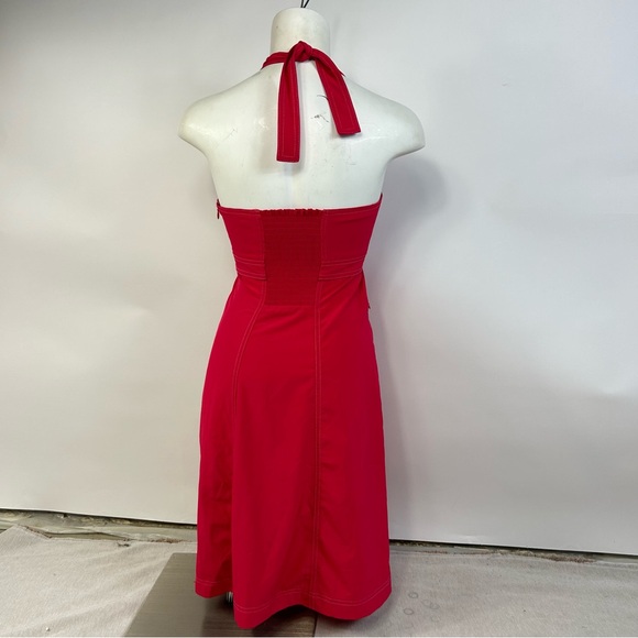 ATHLETA Athletic Pink Padded Chest Go Everywhere Halter Dress Size 0 R - Picture 4 of 13